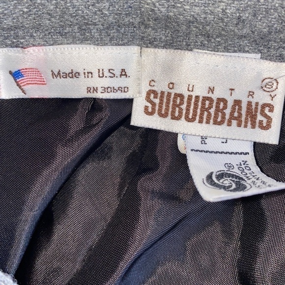 VINTAGE Grey Wool USA Made Classy Dress Trousers Size 8 - Picture 8 of 10